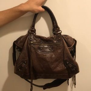Balenciaga motorcycle bag in brown